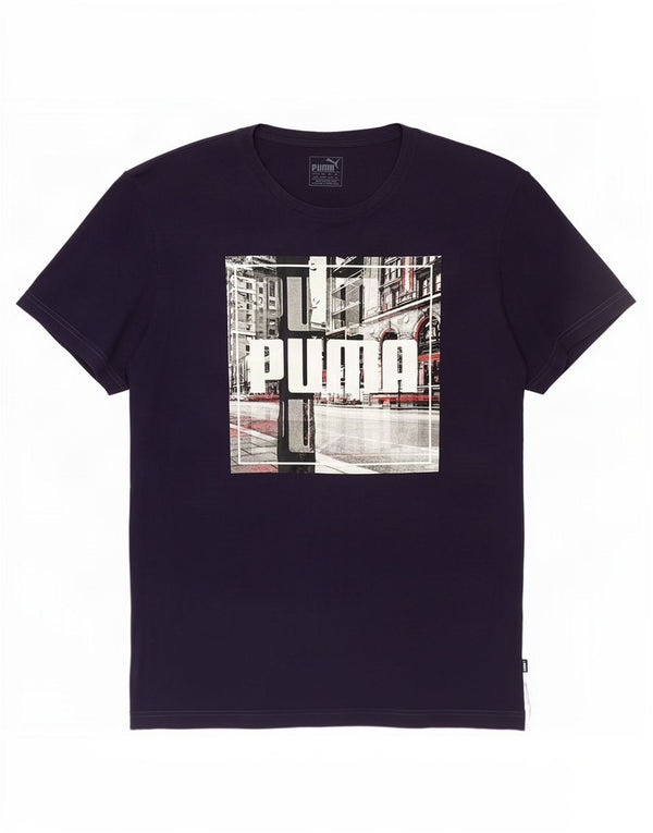 Tricou grafic pentru bărbați Puma Top XL bleumarin