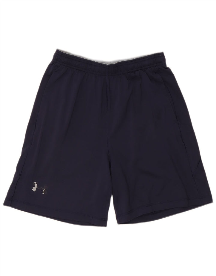 Pantaloni scurți sport Under Armour pentru bărbați Heat Gear, poliester mediu albastru bleumarin