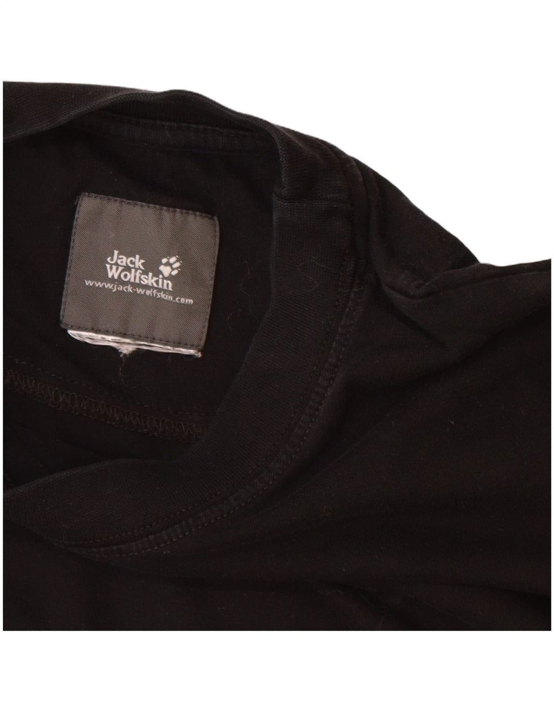 JACK WOLFSKIN Tricou grafic pentru bărbați Top mare din bumbac negru