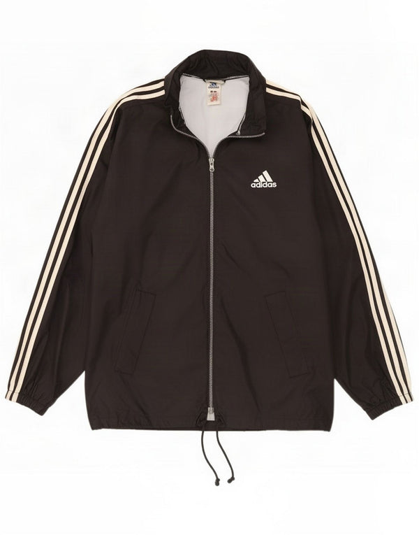 Jachetă de ploaie cu glugă Adidas pentru bărbați Marea Britanie 42/44 mare, negru, nailon