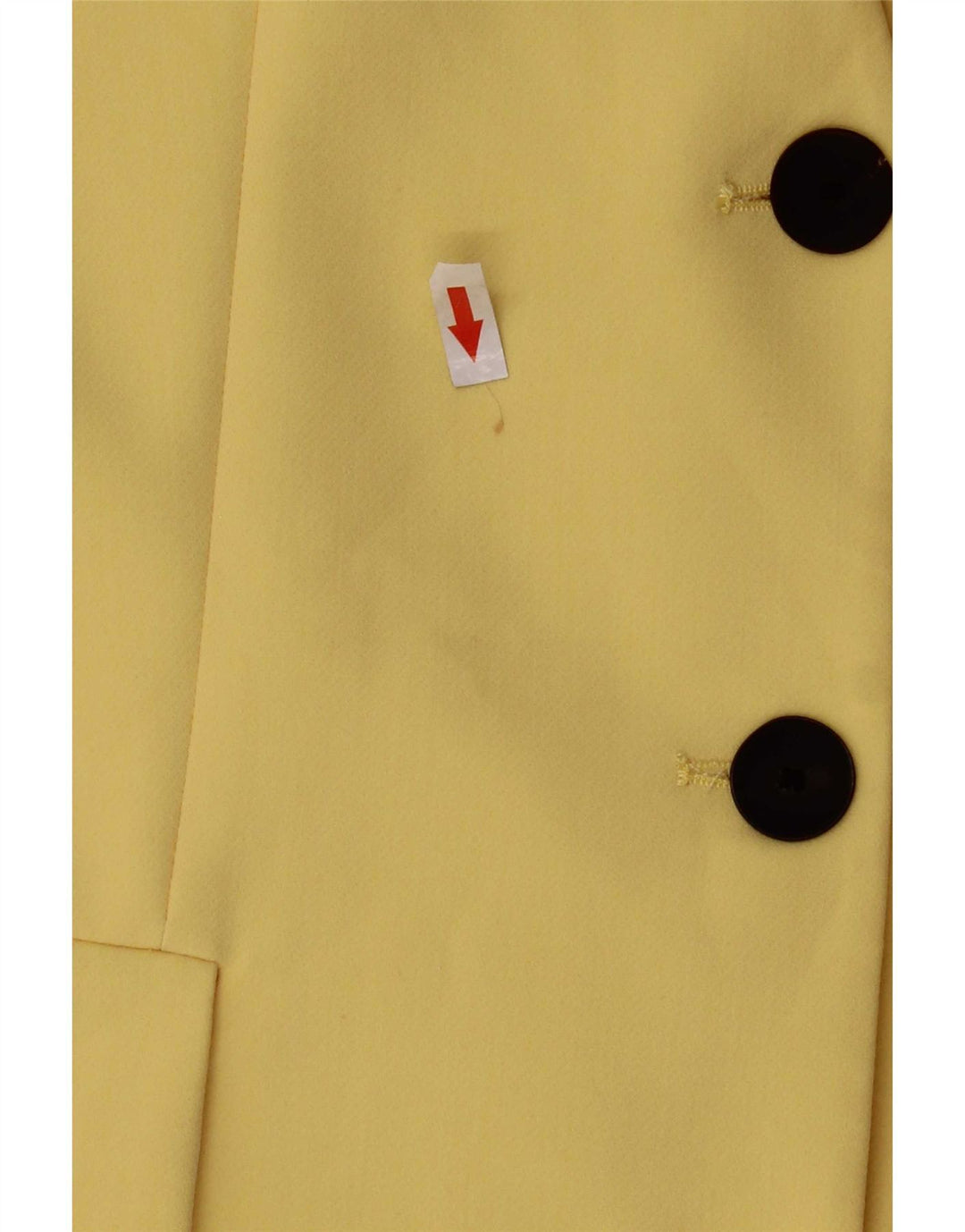Jachetă blazer fără mâneci cu 3 nasturi pentru femei Zara UK 14, mare, galben, poliester