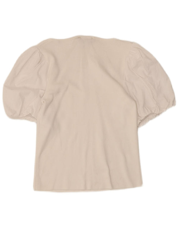 MINT VELVET Womens Blouse Top UK 12 Medium White Modal
