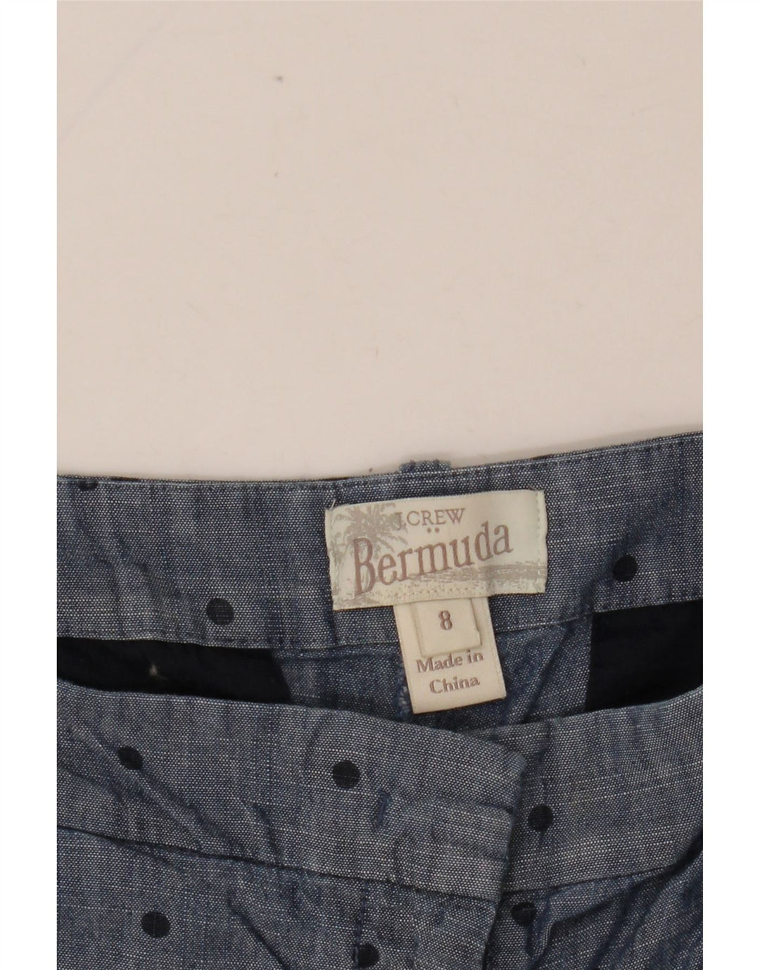 Bermude pentru femei J. CREW US 8 Medium W32 bleumarin pete