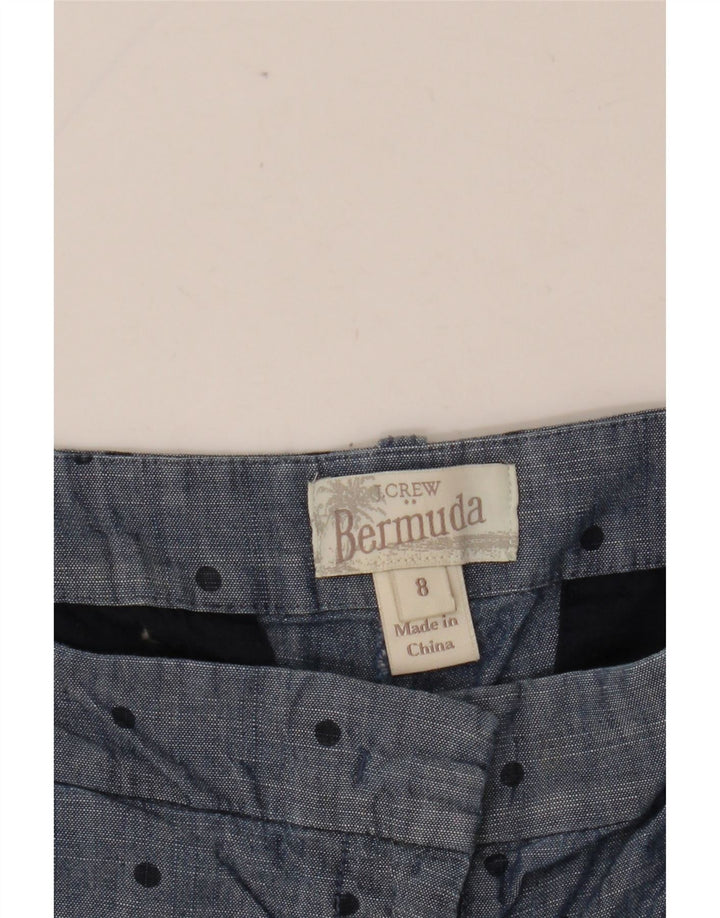 Bermude pentru femei J. CREW US 8 Medium W32 bleumarin pete