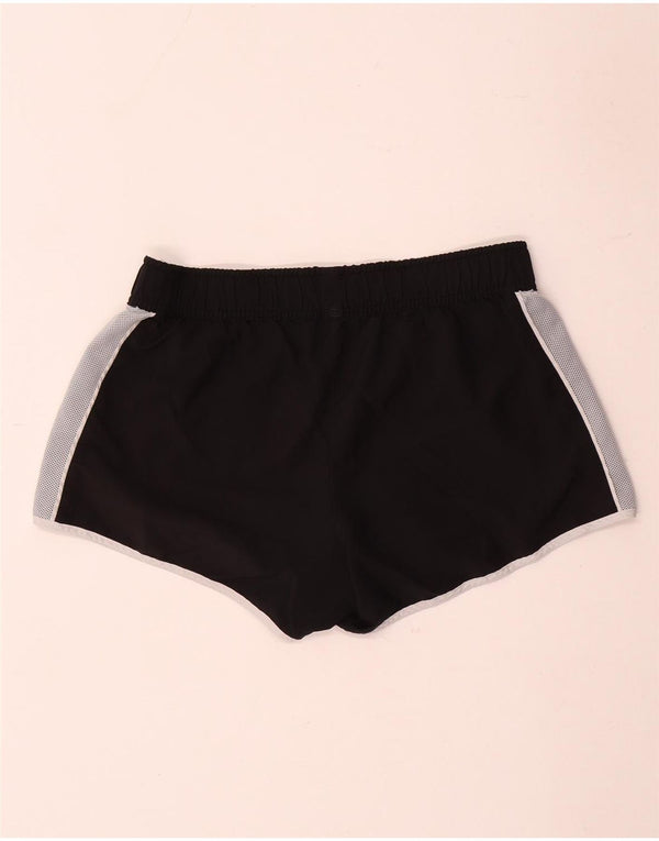 Pantaloni scurți sport Adidas pentru femei UK 14 Medium Black Colorblock Poliester
