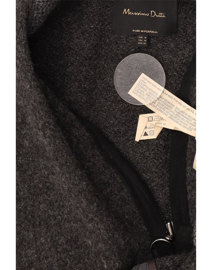 Pulover cardigan supradimensionat pentru femei Massimo Dutti UK 14 gri mediu