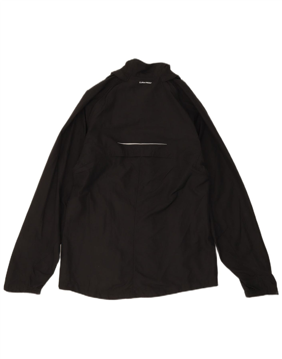 ADIDAS Mens Clima Proof Tracksuit Top Jacket Small Black Polyester