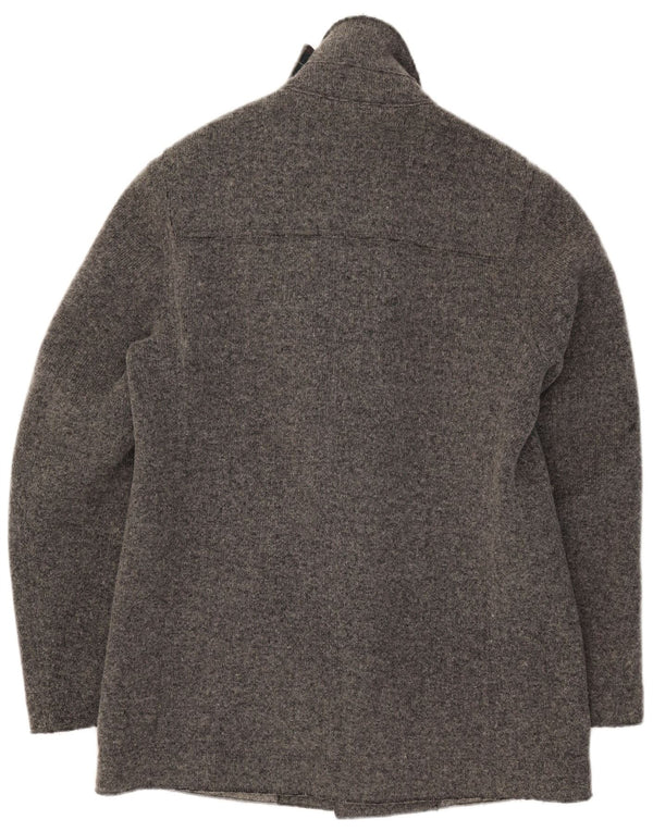 Jachetă duffle tricotată pentru bărbați Fred Perry UK 40 Lână mare, gri