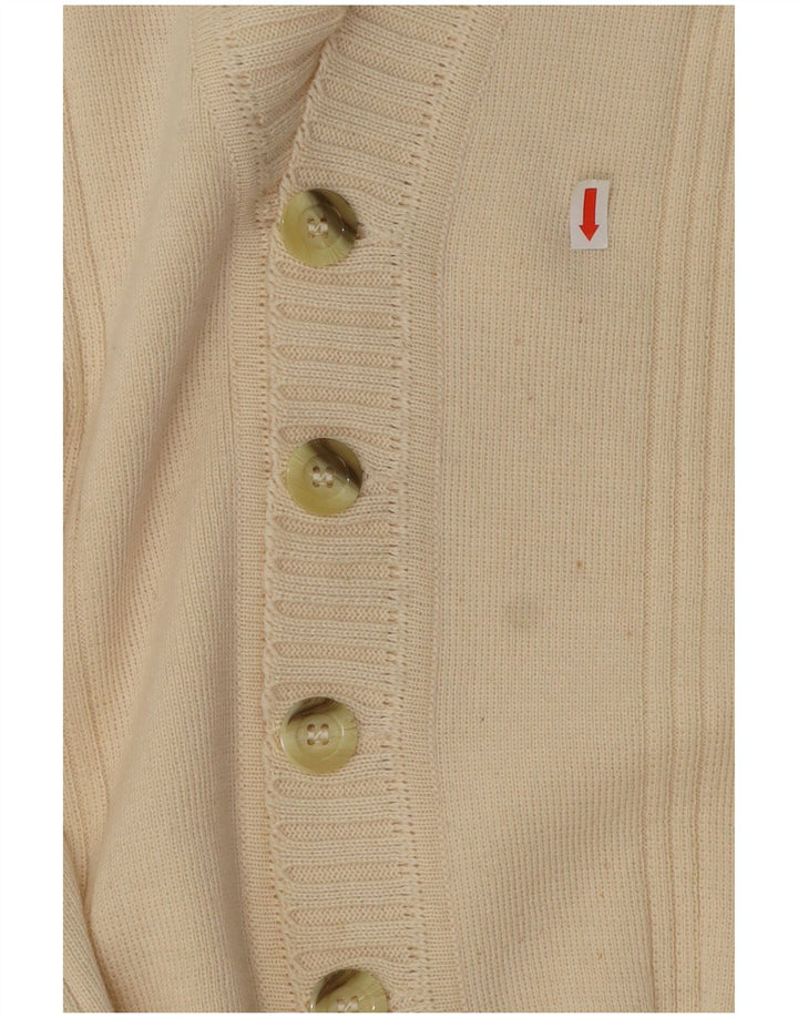 Pulover cardigan pentru femei Wubken EU 48 2XL Poliacrilic alb catifelat