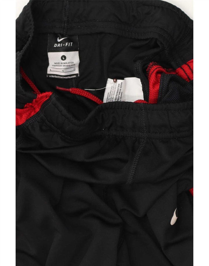 Pantaloni de trening obișnuiți pentru băieți Nike 12-13 ani, mari, negru, color block
