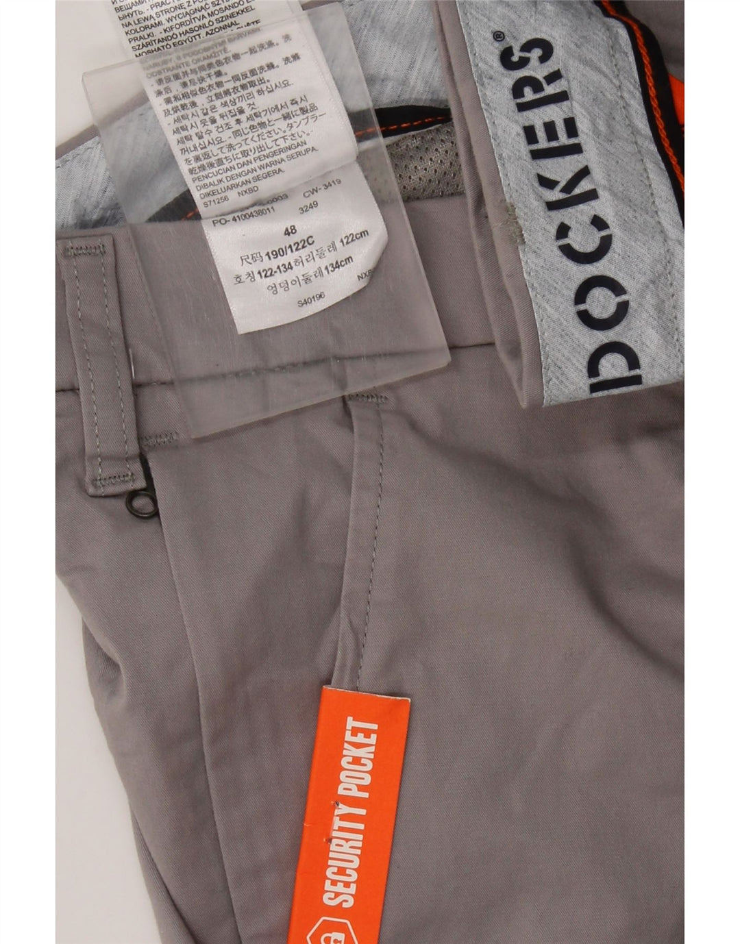 Pantaloni scurți chino DOCKERS pentru bărbați W48 4XL bumbac gri