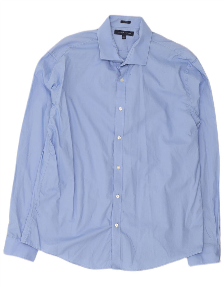 Cămașă pentru bărbați Tommy Hilfiger Slim Fit Mărimea 17 XL Albastru
