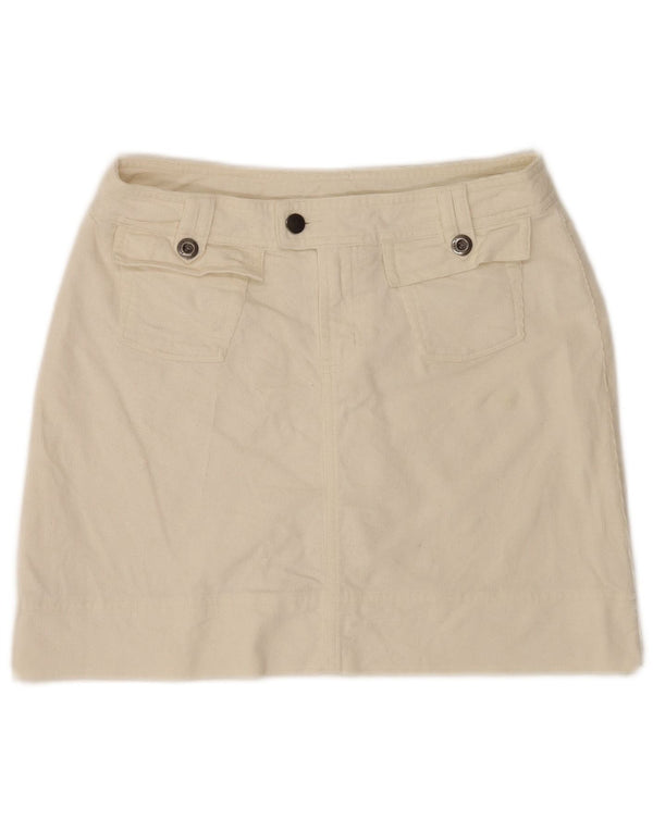 Fusta mini Patagonia pentru femei cu talie joasă US 4 Small W30 Bumbac alb
