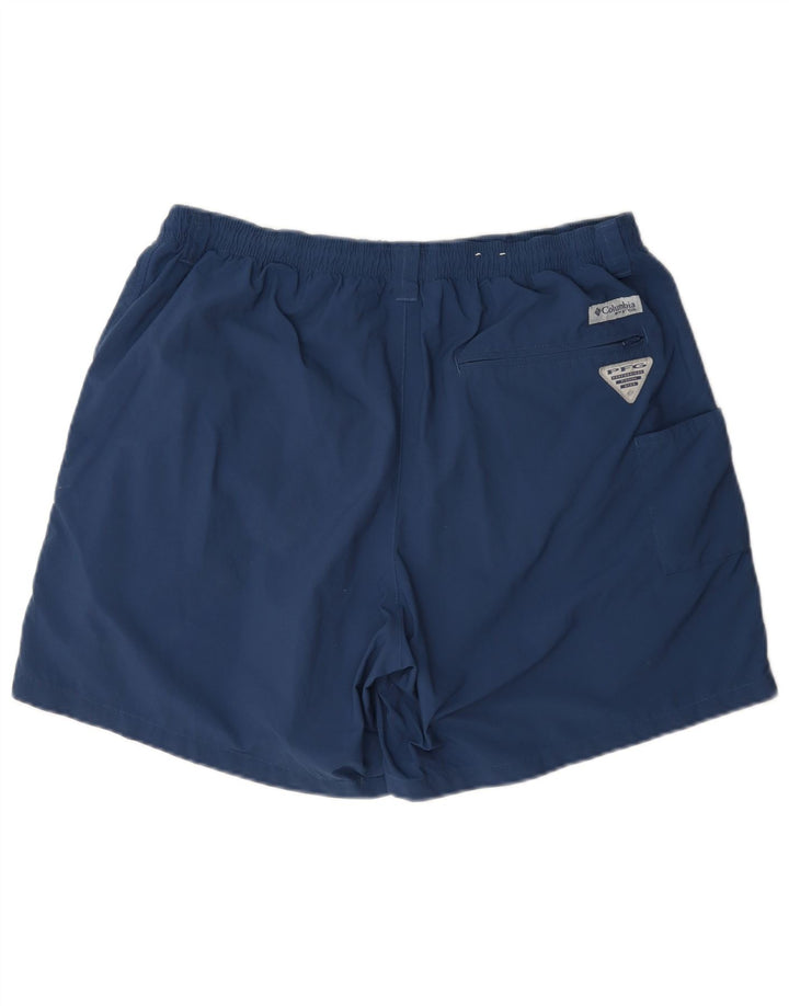 Pantaloni scurți sport cargo Columbia pentru bărbați, nailon mediu, bleumarin