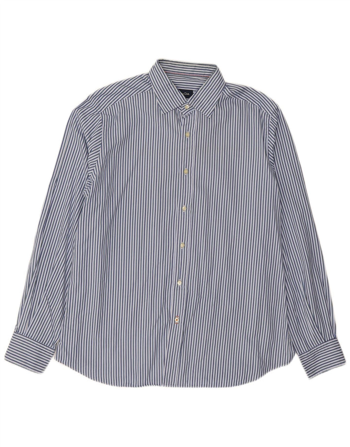 Cămașă Massimo Dutti pentru bărbați XL Blue Pinstripe