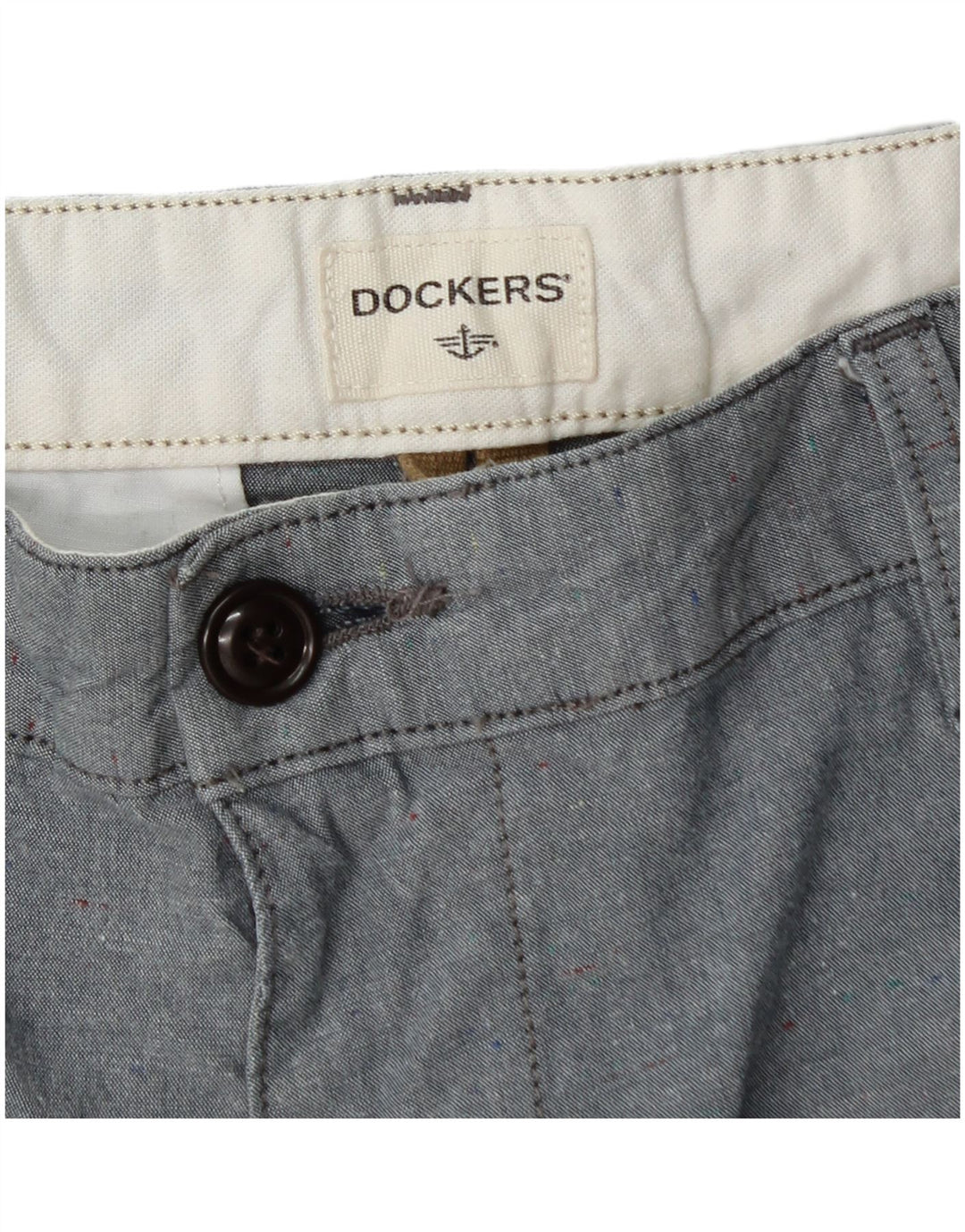 Pantaloni scurți chino Dockers pentru bărbați W32, bumbac gri mediu