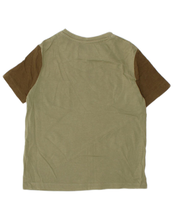 Tricou pentru băieți Lyle & Scott Top 3-4 ani bumbac color bloc verde