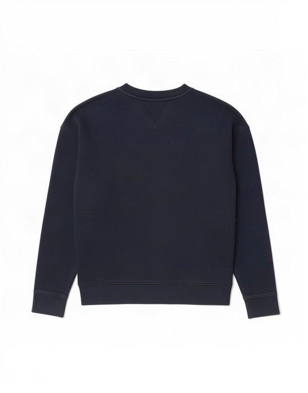 Pulover supradimensionat pentru femei Tommy Hilfiger UK 6 XS Bumbac bleumarin