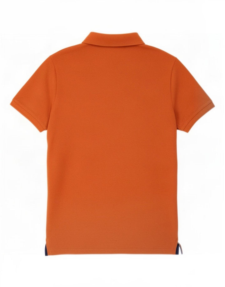 Tricou polo grafic pentru bărbați Superdry, bumbac mare portocaliu