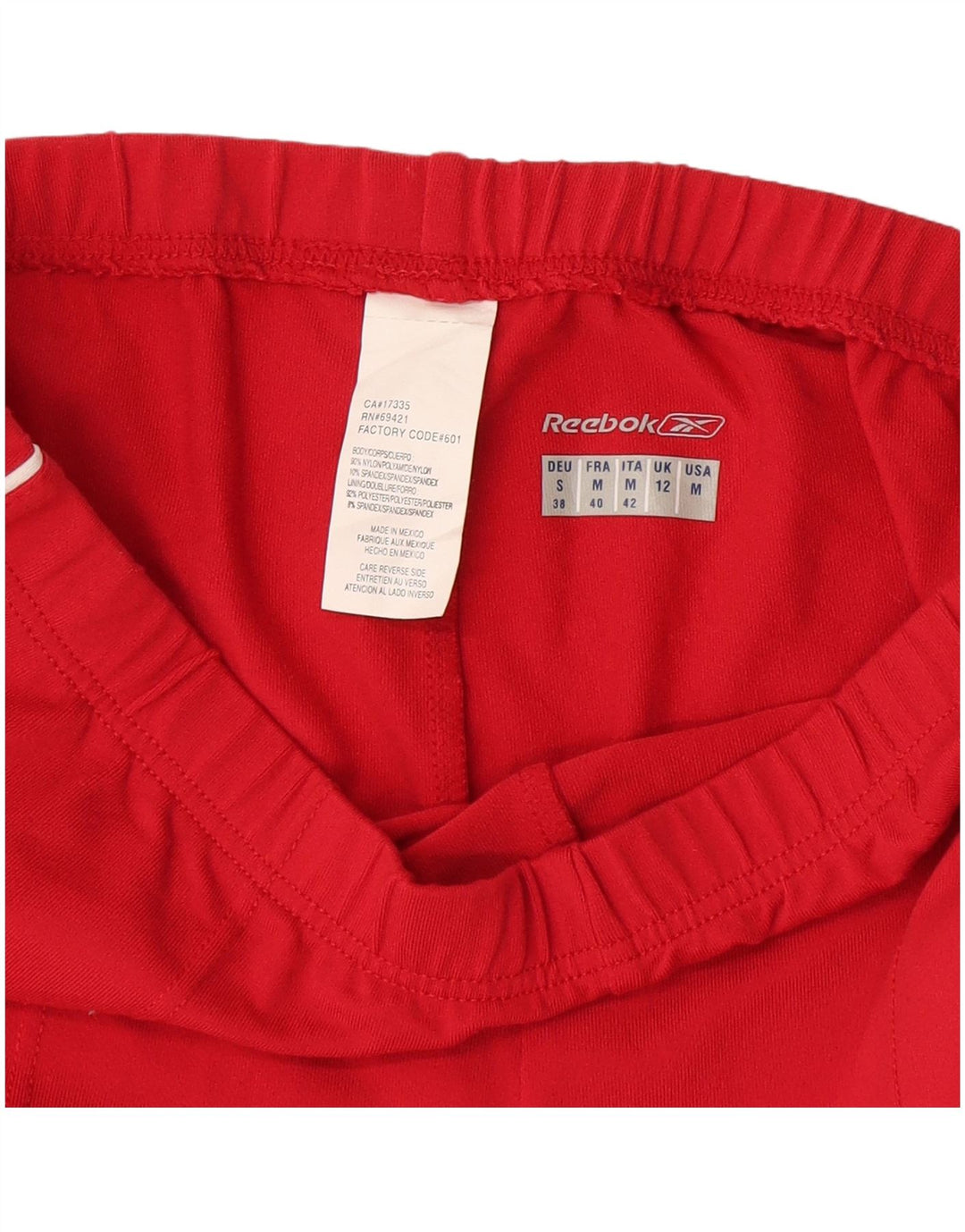 Pantaloni de trening Reebok pentru femei UK 12 Medium Red Nylon