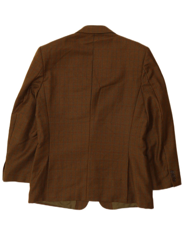 Jachetă pentru bărbați VINTAGE cu 2 nasturi, UK 38, maro mediu, picior de gală