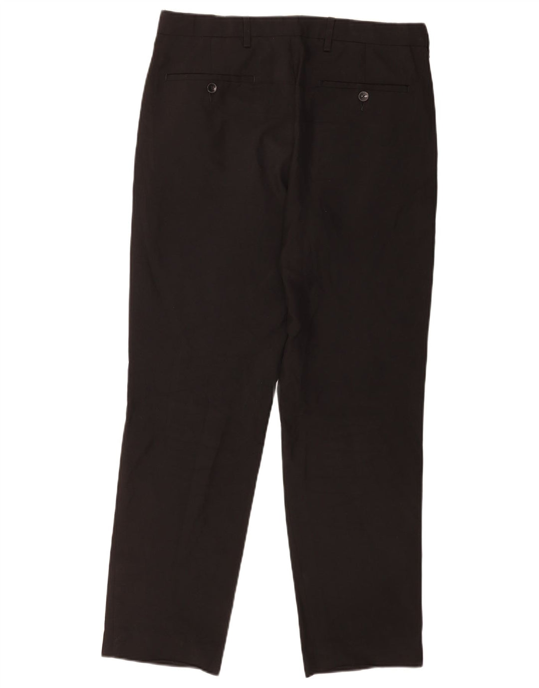 Pantaloni chino pentru bărbați Marks & Spencer, cu ajustare normală, L32 L31, poliester negru
