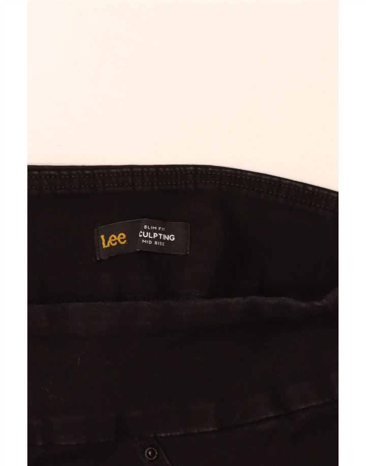 Bermuda Lee Sculpting Sculpting pentru femei US 10 Large W30 Bumbac negru