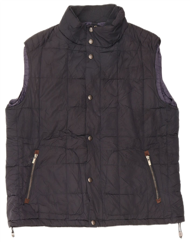 Massimo Dutti Gilet căptușit pentru bărbați UK 44 2XL Bleumarin Poliester