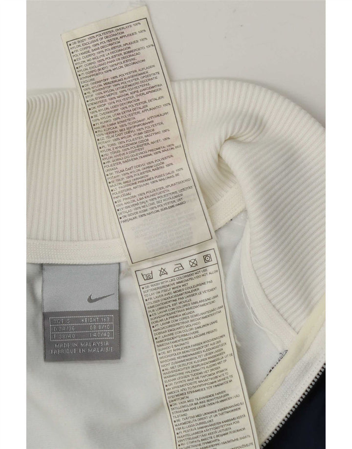 Jachetă de top pentru trening grafic Nike pentru femei UK 8/10, mic, alb, bloc de culoare