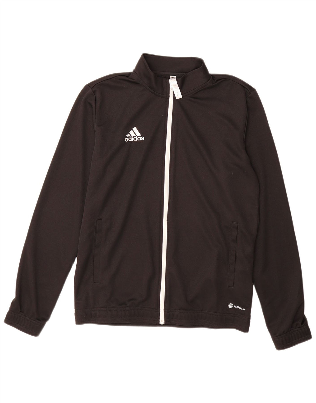 ADIDAS Mens Aeroready Tracksuit Top Jacket Medium Black Polyester