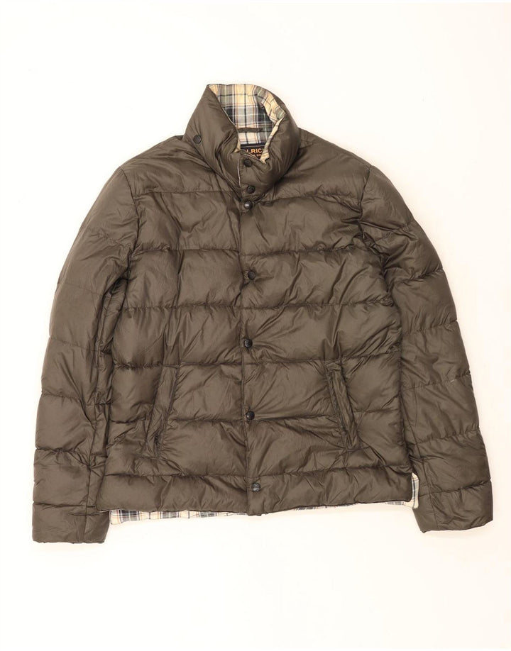 Jachetă căptușită pentru bărbați Woolrich UK 40 Large Kaki Nylon Classic