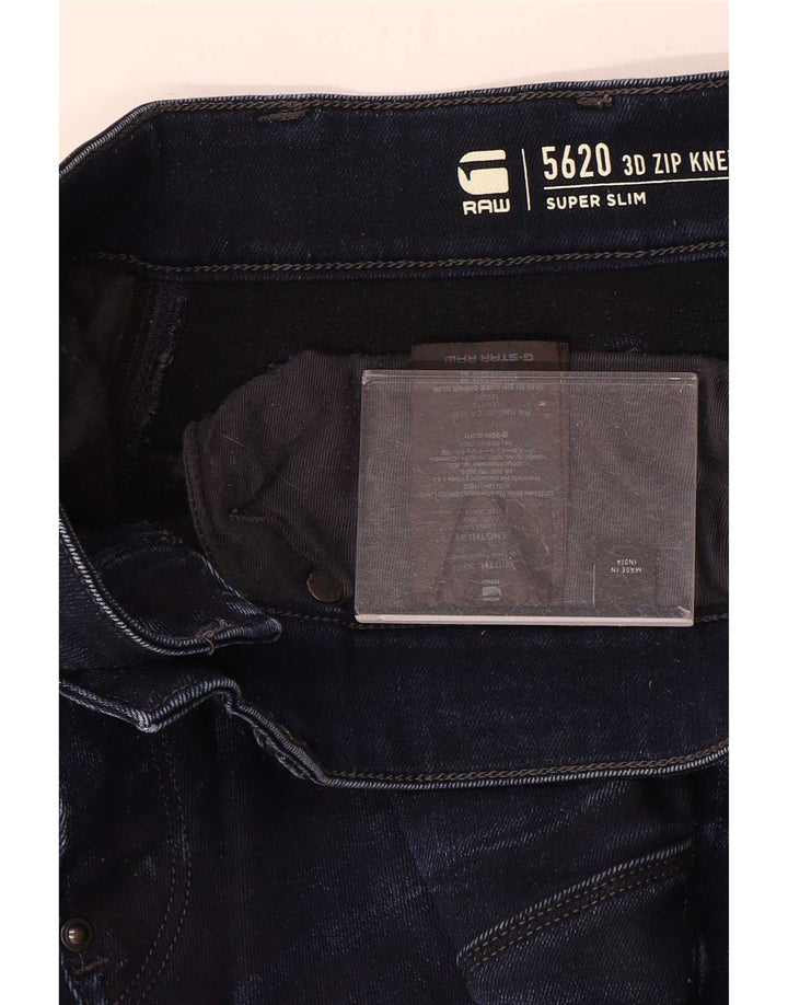 Blugi super slim pentru bărbați G-Star W30 L34 bumbac bleumarin