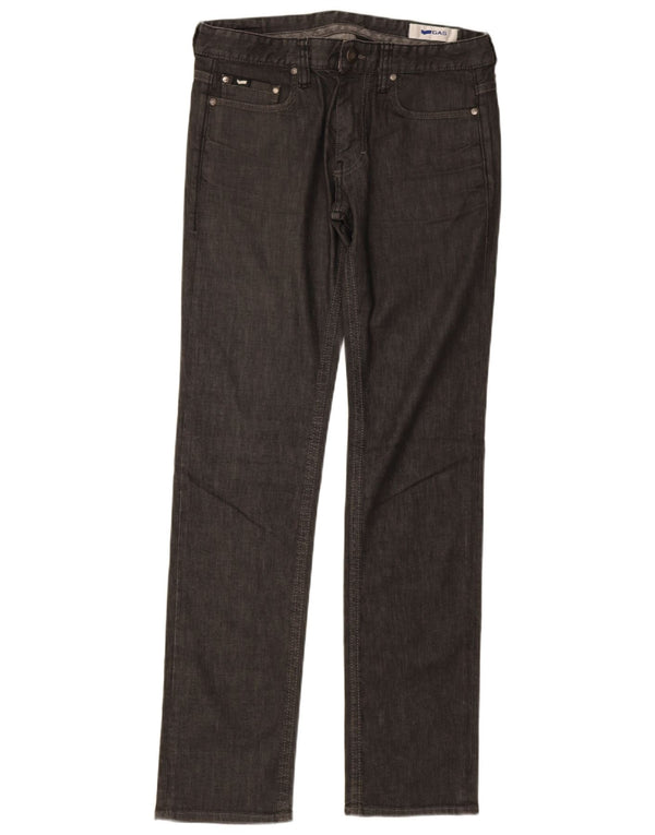 Blugi drepti pentru bărbați Gas W33 L34 bumbac gri