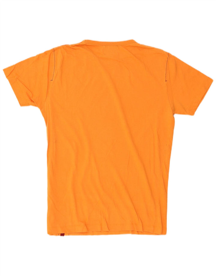 Tricou grafic Jack & Jones pentru bărbați Top din bumbac portocaliu mediu