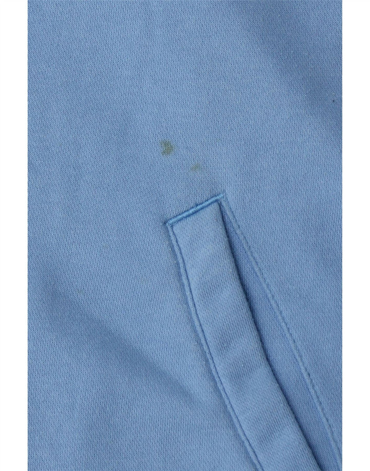 ADIDAS Womens Tracksuit Top Jacket UK 16 Large  Blue Cotton