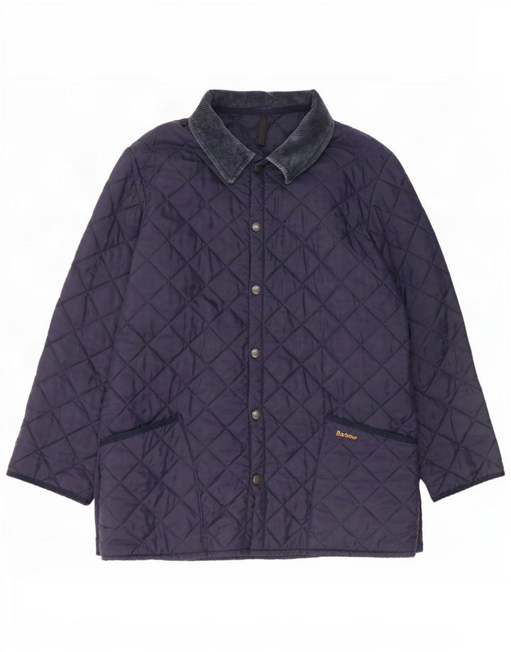 Jachetă matlasată LIDDESDALE Barbour pentru bărbați UK 40, mare, nailon bleumarin