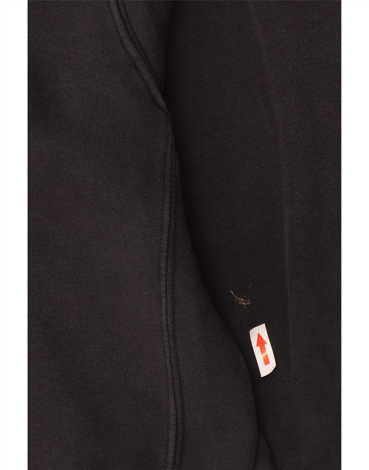 Pulover NIKE pentru bărbați cu glugă grafic, bumbac mediu negru
