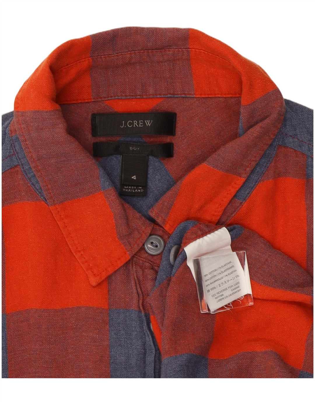 Cămașă de flanel pentru femei J. Crew US 4 Small Red Check Bumbac