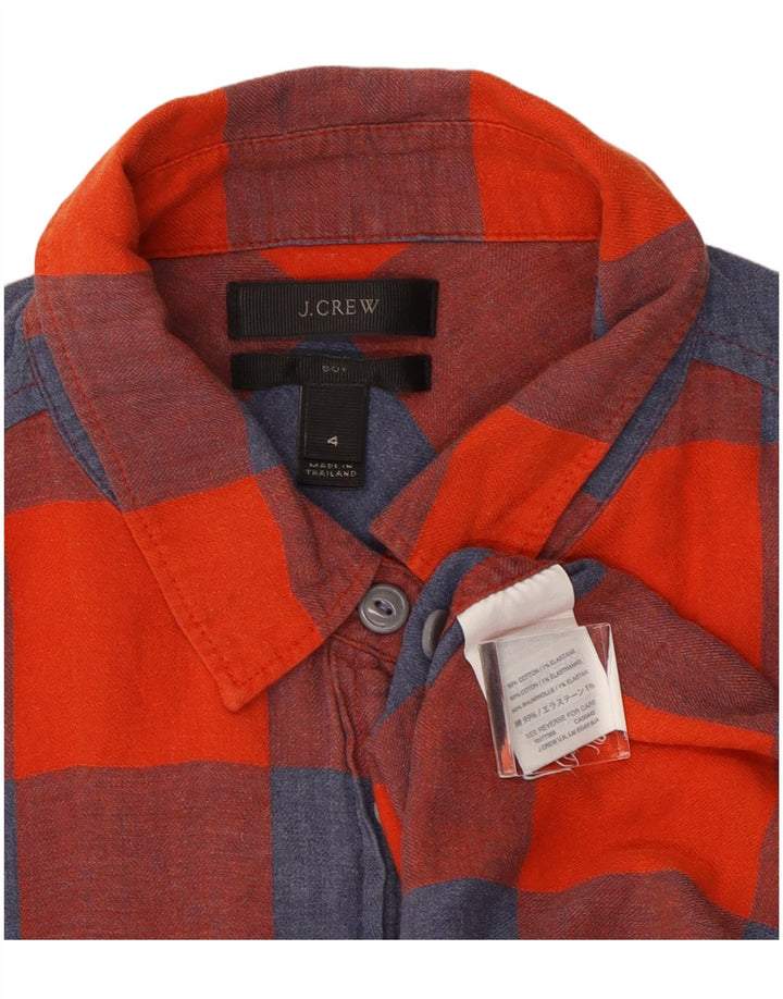 Cămașă de flanel pentru femei J. Crew US 4 Small Red Check Bumbac