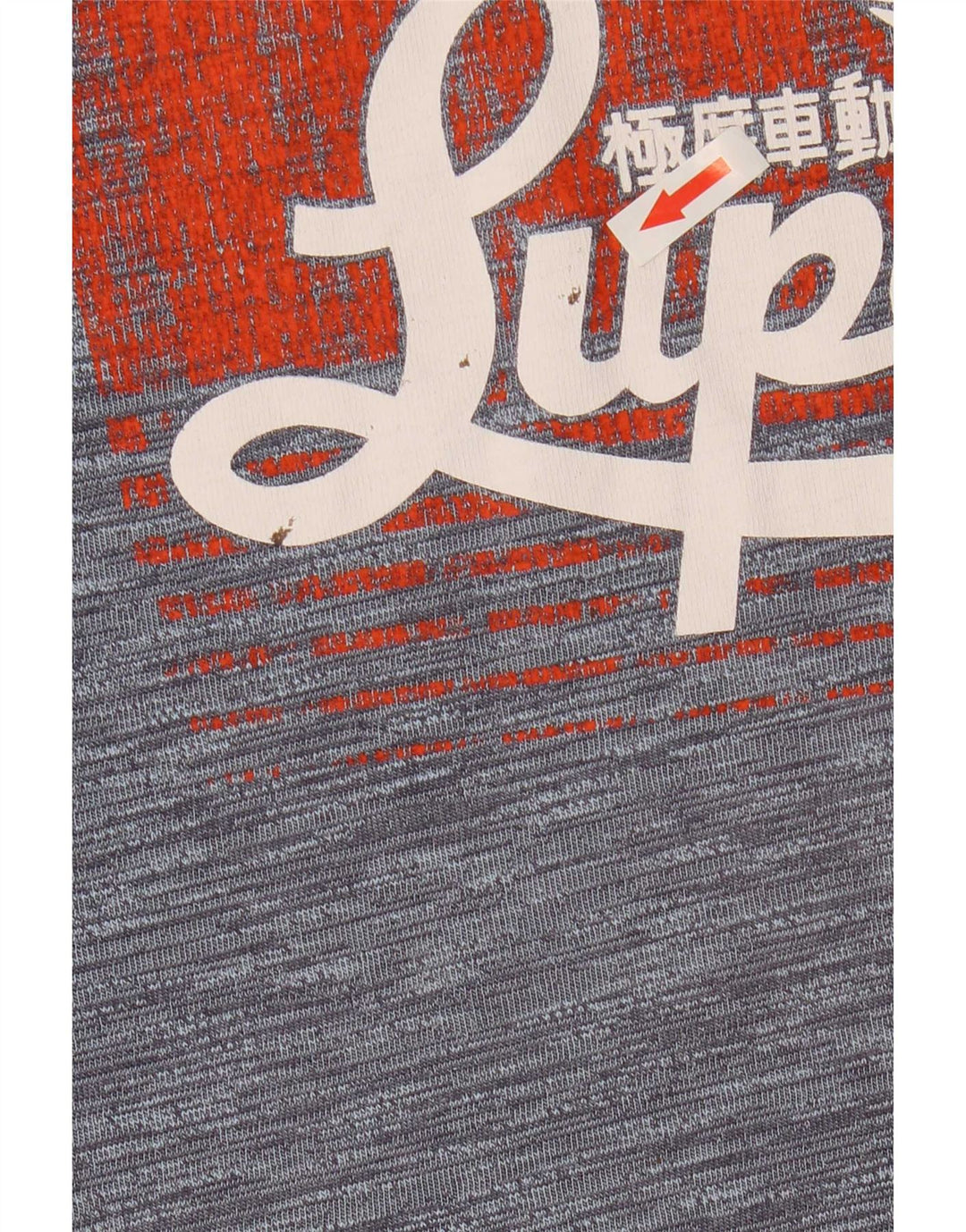 Tricou grafic Superdry pentru bărbați Top mare, gri, poliester cu pături