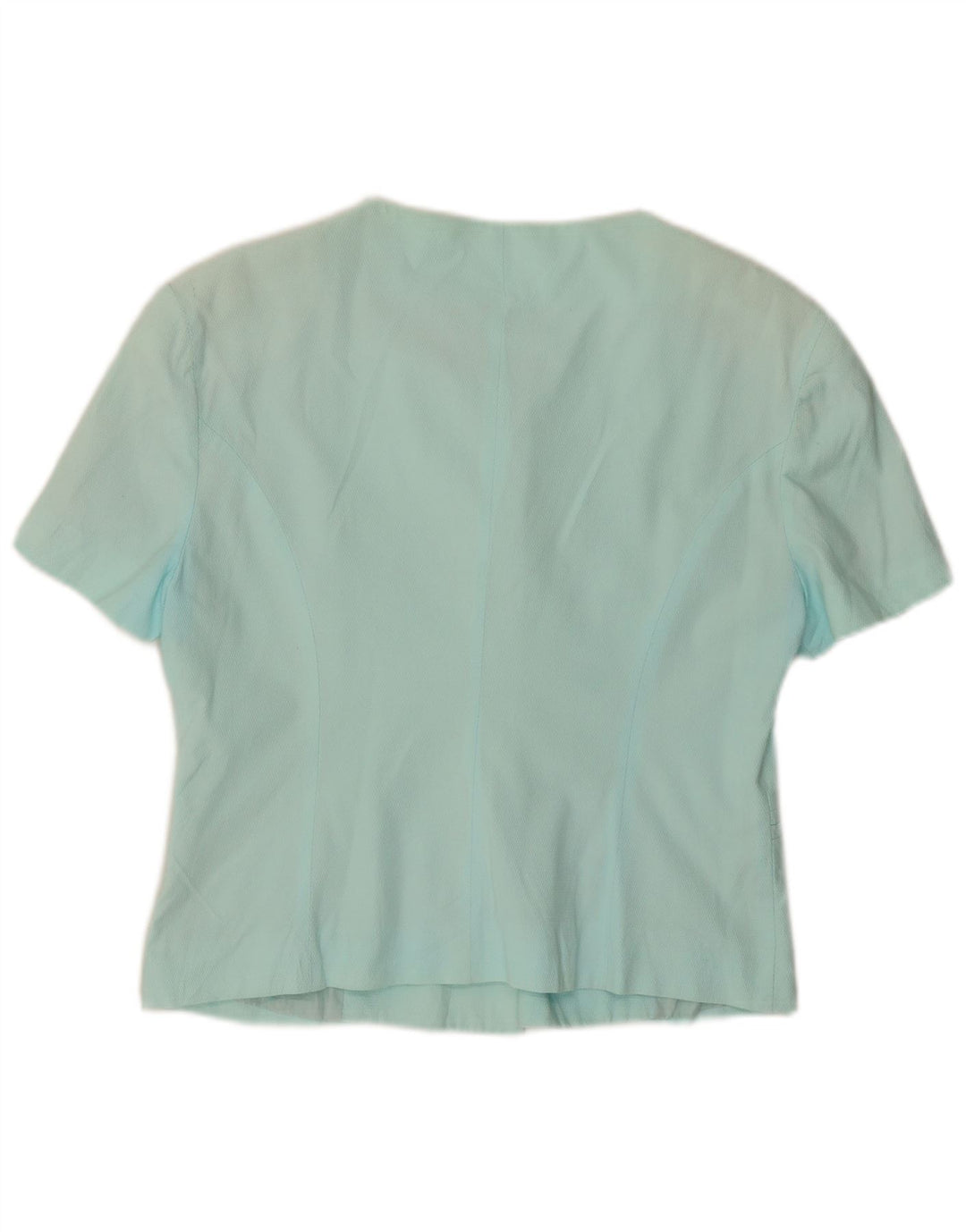 Jachetă pentru femei BENETTON cu mâneci scurte cu 5 nasturi IT 44 Turcoaz mediu