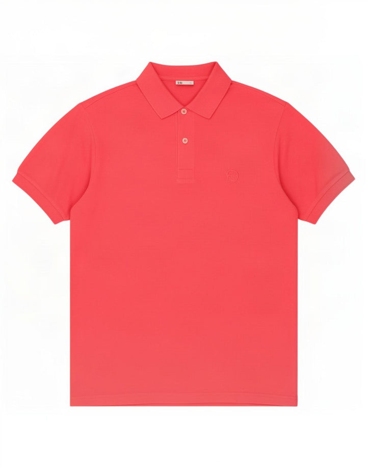 Tricou polo Sergio Tacchini pentru bărbați, bumbac roz mediu