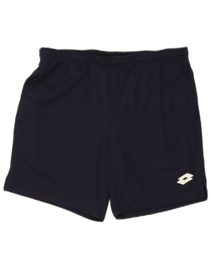 Pantaloni scurți sport Lotto pentru bărbați, mari, bleumarin, poliester