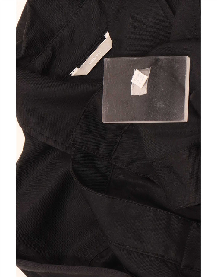 Jachetă bomber cu mâneci 3/4 pentru femei Stefanel EU 38 Medium Black