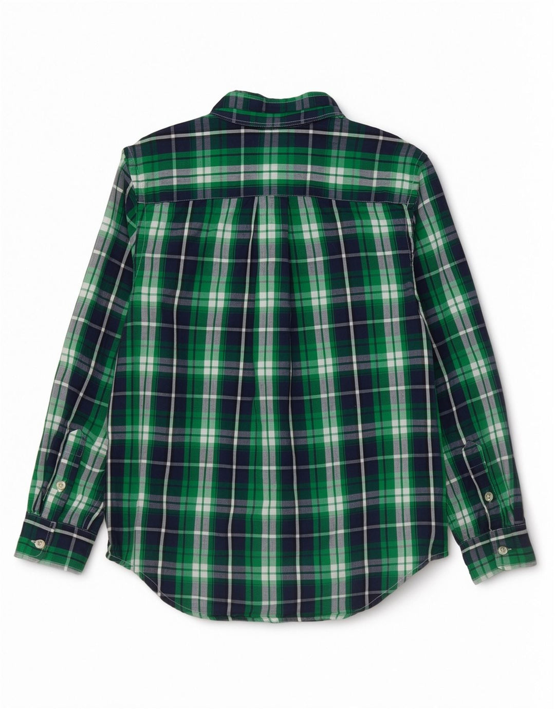 Cămașă Chaps Băieți 10-11 Ani, Bumbac Verde Mediu Check