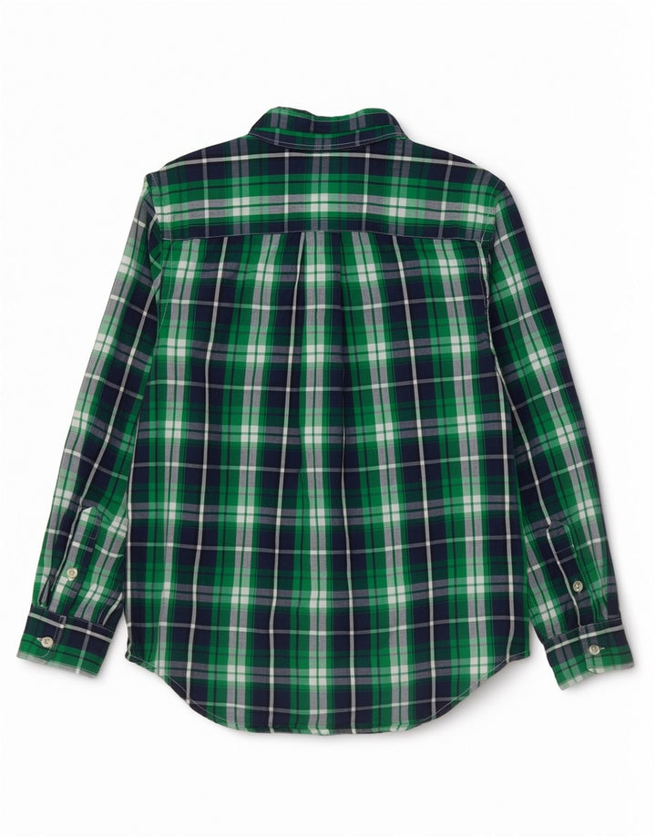 Cămașă Chaps Băieți 10-11 Ani, Bumbac Verde Mediu Check