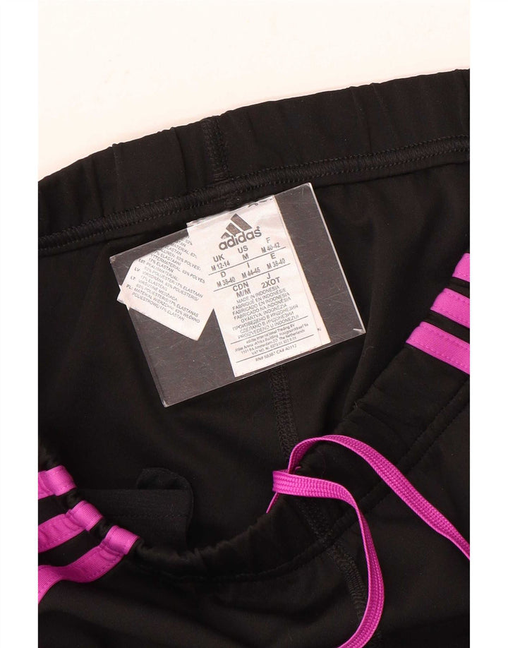 Pantaloni de trening Adidas Crop pentru femei UK 12/14 Poliester mediu negru