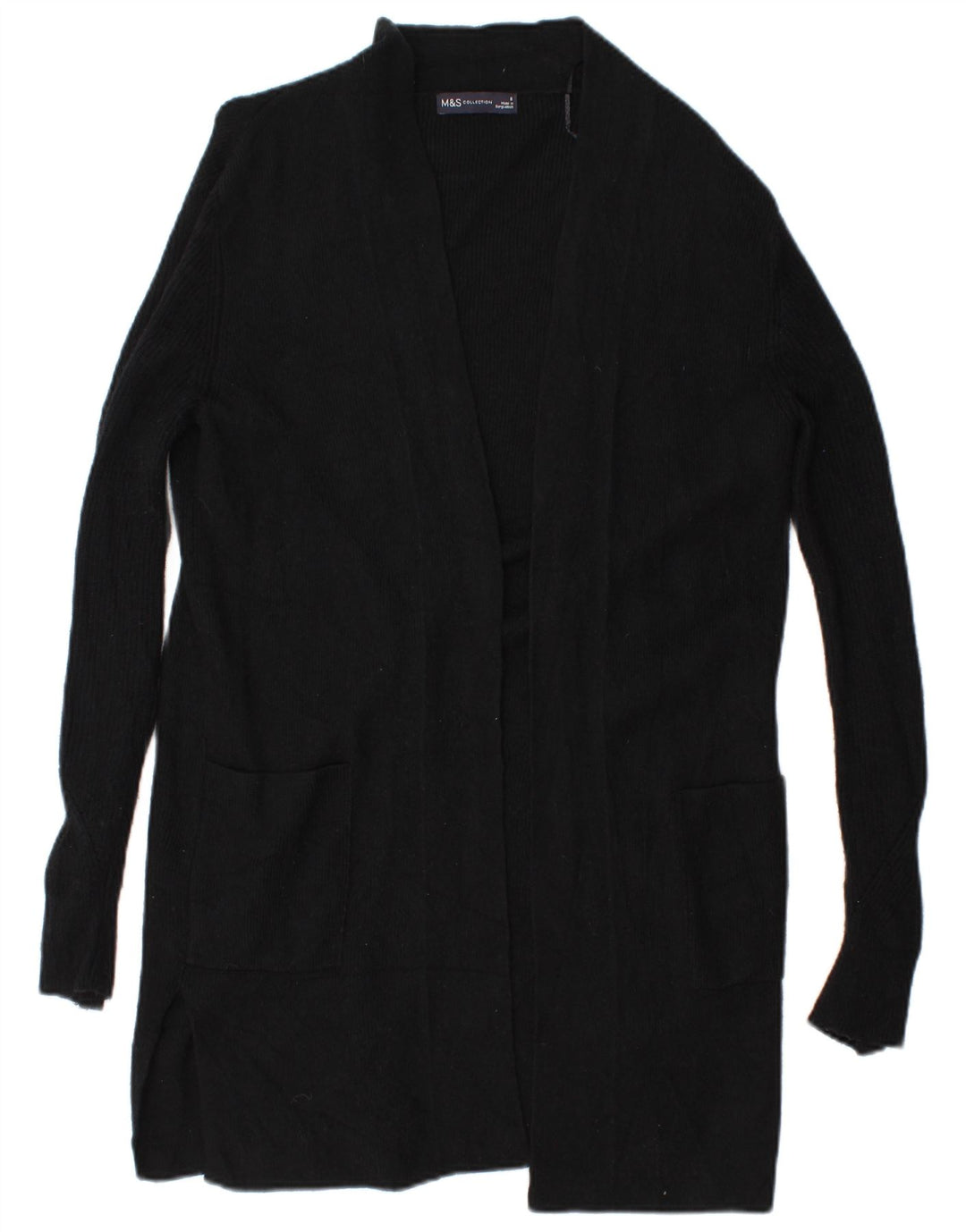 Pulover cardigan deschis pentru femei Marks & Spencer UK 8 Mic Negru