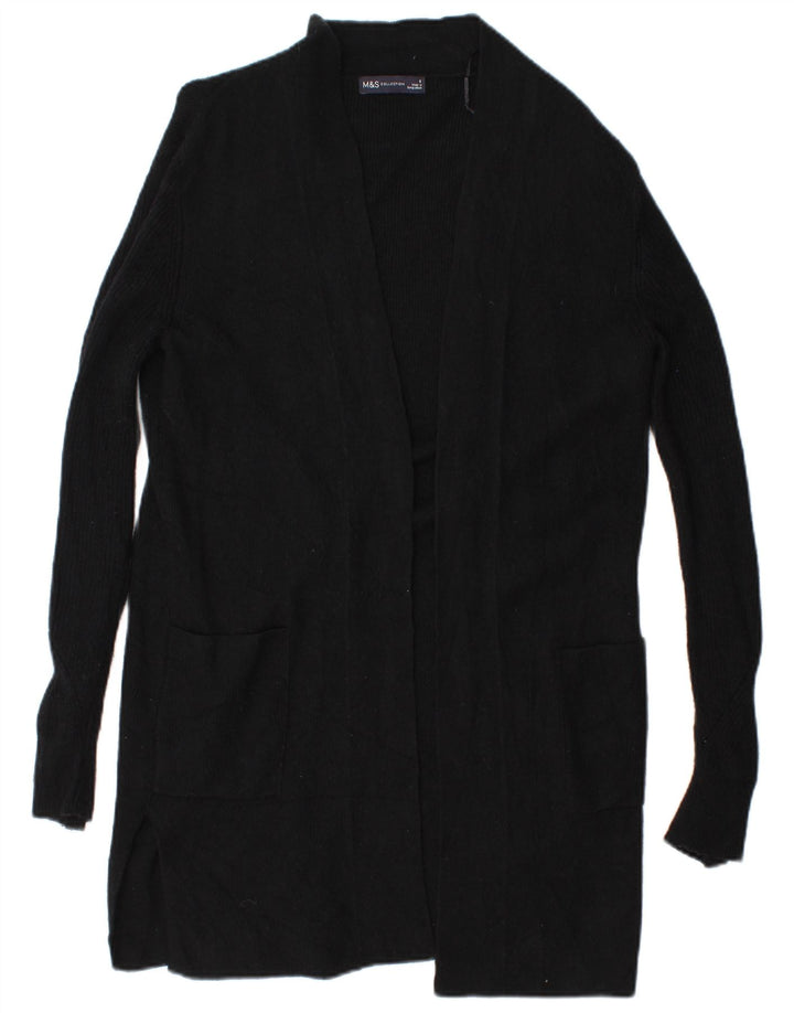Pulover cardigan deschis pentru femei Marks & Spencer UK 8 Mic Negru