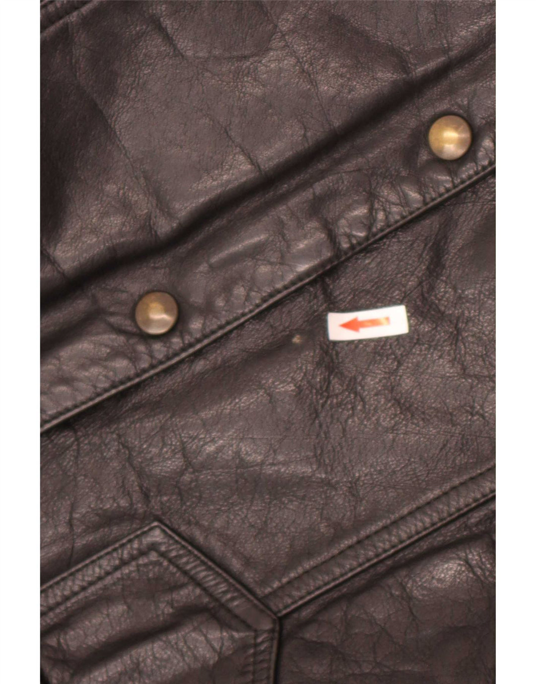 Jachetă de piele vintage pentru bărbați UK 40 Large Black